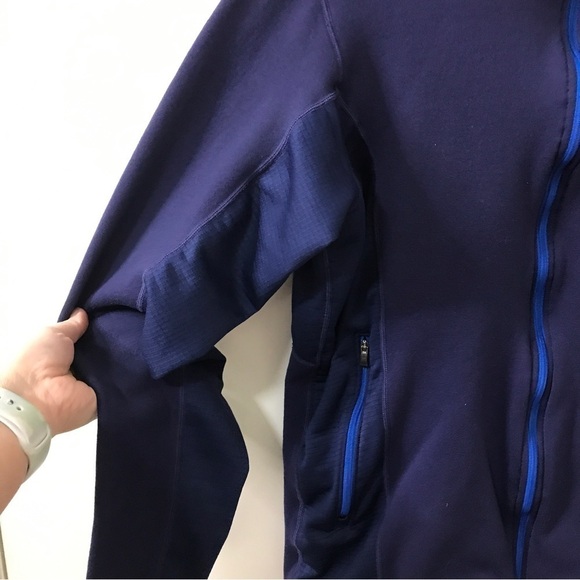 REI dark blue zip up polyester blend jacket size M - Picture 5 of 11